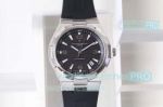 Swiss Grade Replica Vacheron Constantin Overseas Ultra Thin Watch SS Black Dial 42mm